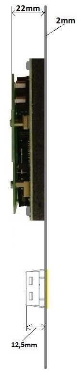 Side view flush mount Carpanel